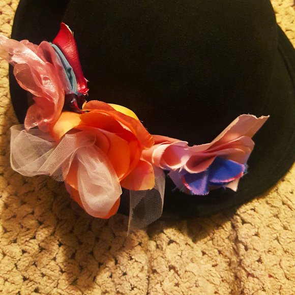 Jacqueline felted floral hat, vintage! - Picture 1 of 4